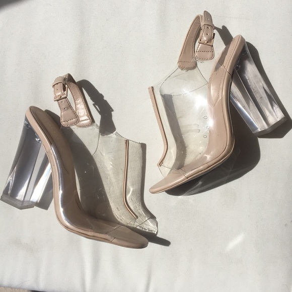 lucite heels aldo